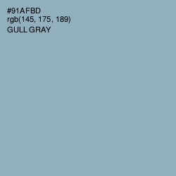 #91AFBD - Gull Gray Color Image